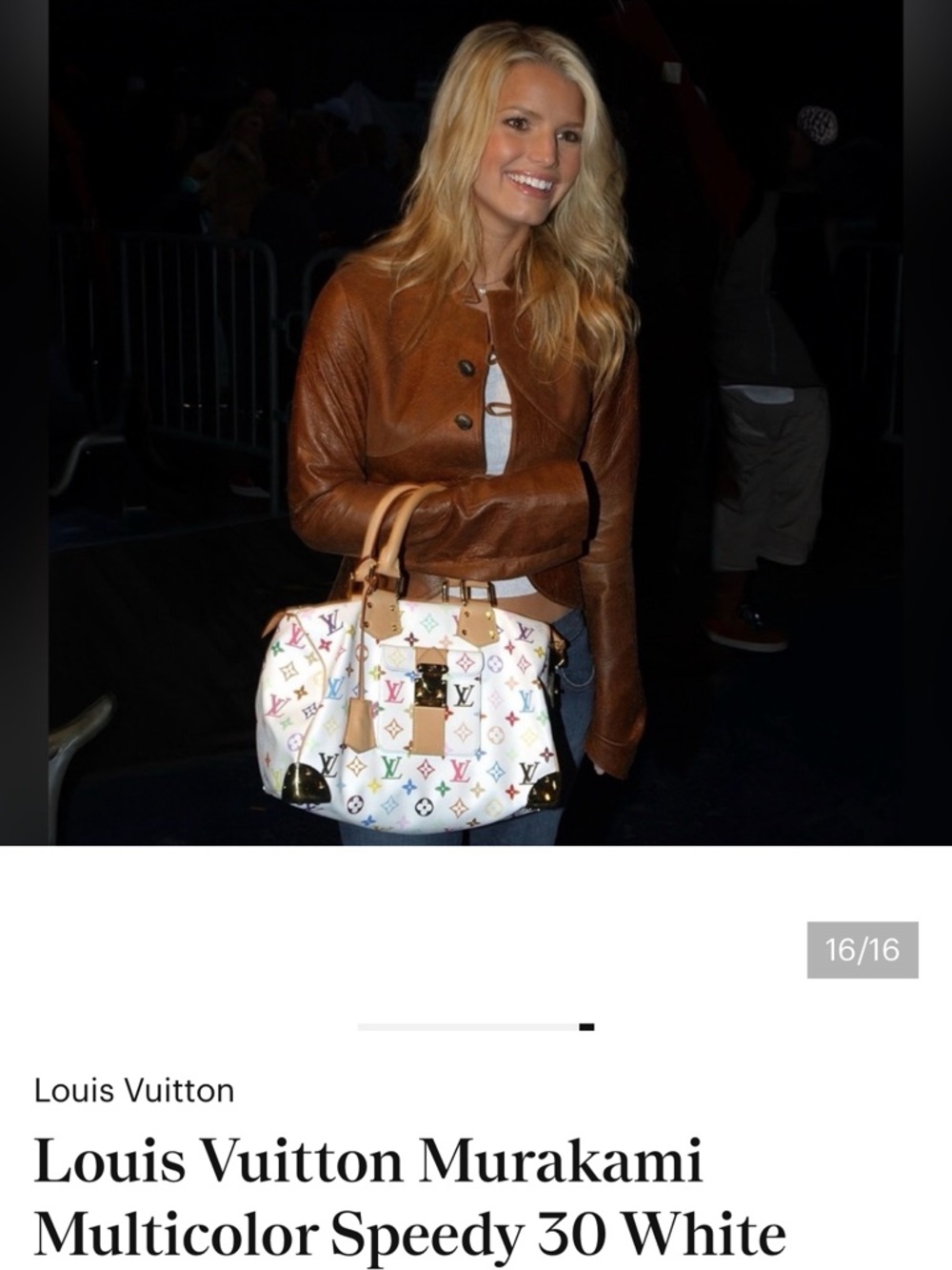 Louis Vuitton White Multicolor Murakami Monogram Speedy 30 bag